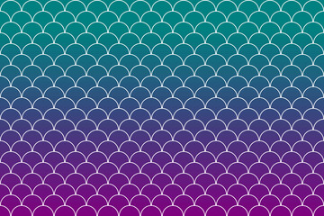 Wall Mural - Colorful fish scales or mermaid scales pattern background.