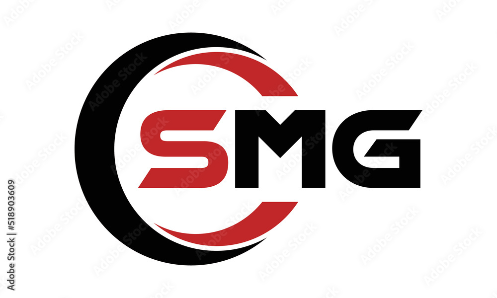 SMG three letter swoosh logo design vector template | monogram logo | abstract logo | wordmark logo | letter mark logo | business logo | brand logo | flat logo | minimalist logo | text | word | symbol