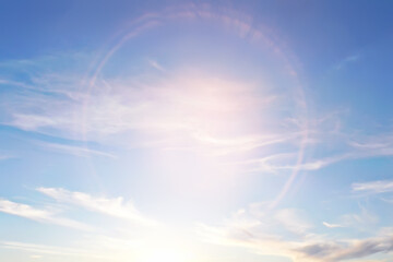 Wall Mural - sunrise sky watercolor gradient colors, beautiful abstract nature wallpaper