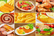 Gerichte mit Transfetten in Pizza, Schnitzel, Pommes Frites, Currywurst, Hamburger, Chicken Wings und Fisch