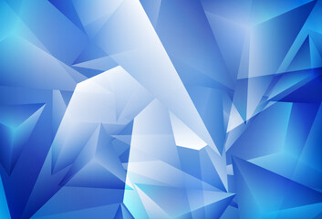 Wall Mural - light blue vector pattern with polygonal style.