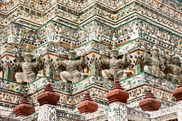 Wat Arun or Arun temple one of the most famous landmark in Bangkok, Thailand.