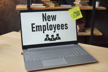 New employees are shown using the text