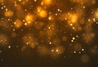 Glittering Bokeh Lights with Stars Abstract Background