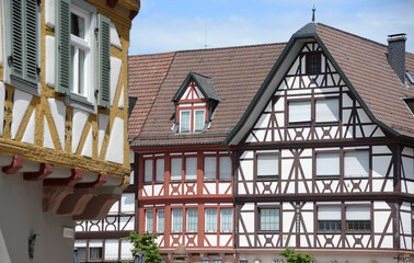 Poster - Fachwerkhaeuser in Tauberbischofsheim