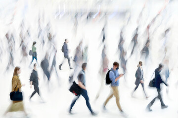 Wall Mural - group of people in the lobby business center