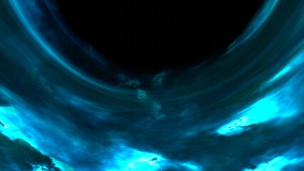 Wall Mural - Beautiful black hole animation. Сollapsar. Outer space. Cosmic footage. Massive black hole.	
