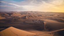 Sand Dunes In The Desert Of Ica - Perú 