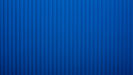 bright blue zinc fence Abstract geometrical background, Slanting lines, striped texture