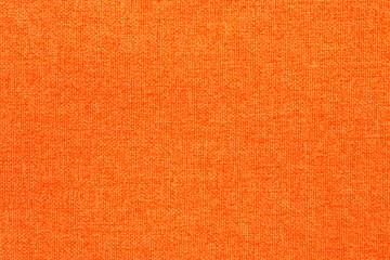 Wall Mural - Orange fabric cloth texture background, seamless pattern of natural textile.
