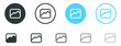 © icons gate - gallery icon sign, silhouette of image photo album icon, Picture icons button set in filled, thin line, outline and stroke style