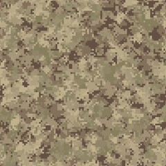 Canvas Print - Camouflage pattern background. Classic clothing style masking camo repeat print