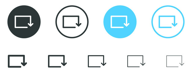 Leinwandbilder - Refresh icon, sync repeat and reload arrow icon symbol convert button sign