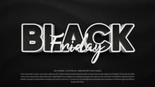 Black Friday 3d Bold Editable Text Effect
