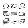 © franky11 - chatting icon or logo isolated sign symbol vector illustration - high quality black style vector icons