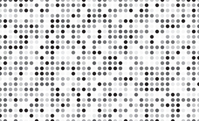 Abstract dots background template. Halftone retro circle graphic vector.