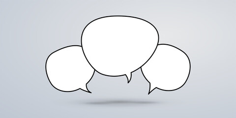 Poster - Quote speech bubble icon illustration