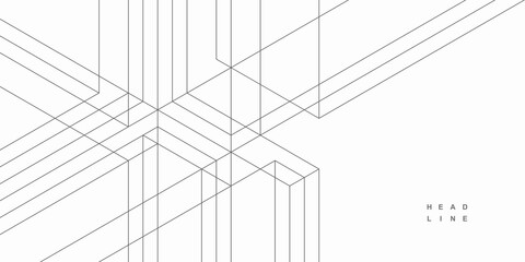 Abstract geometric technological background. Vector creative design.