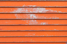 Textura De Puerta De Garaje Vieja Color Naranja