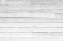 White Wood Lank Texture Background Surface With Old Natural Pattern. Barn Wooden Wall Antique, Wood Grain Decoration With Hardwood.