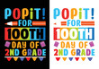 © Tarikul - creative Back to school t-shirt design 100 days of school typography t-shirt design premium vector