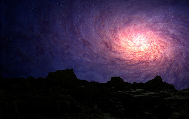 Wall Mural - space galaxy background