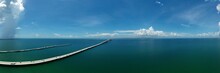The Skyway Bridge  In Florida Going Across To To Saint Petersburg