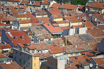 Wall Mural - old buildings roofs  in Nice France