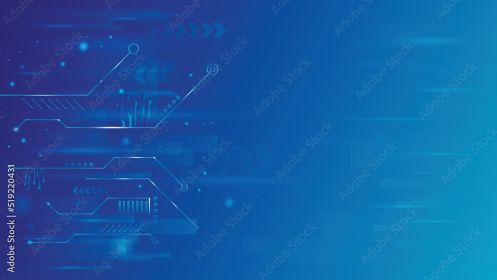 Hi tech architectural digital circuit pattern dark blue futuristic ...
