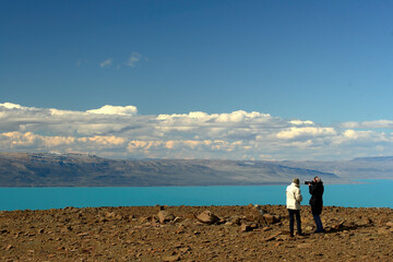 Poster - Landscape showing the Lago Argentino, at El Calafate, Patagonia, Argentina