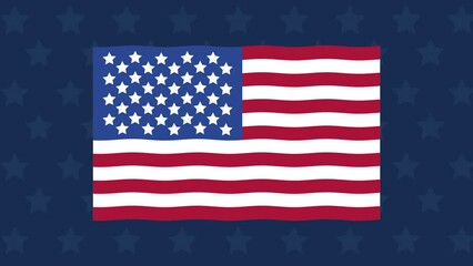 Canvas Print - united states of america flag