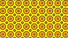 Abstract Geometric Seamless Circles Pattern Animation Scrolling Right. Seamless Colorful Pattern Made By Circles In Shades Of Brown And Yellow