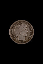 Photograph Of A Barber Dime. 