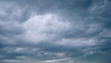 Sky Cloud Before Rain .It Nature Background Of Season Change 