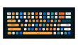 © abdul - mechanical keyboard illustration .suitable for programmers and gamers