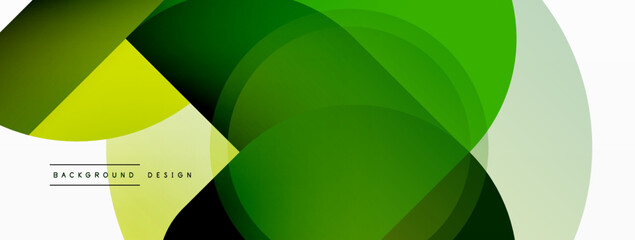 Creative geometric wallpaper. Minimal circle triangle and square line abstract background. Vector illustration for wallpaper banner background or landing page