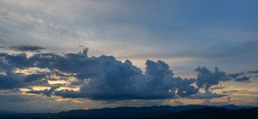 Wall Mural - cloud before rainy storm,gray clouds