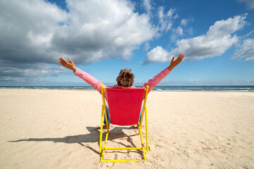 Sticker - Freude am Meer