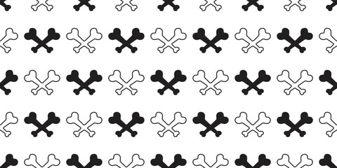 crossbones seamless pattern halloween dog bone pirate footprint french bulldog puppy vector pet cartoon skeleton ghost repeat wallpaper tile background scarf isolated gift wrapping paper doodle illust