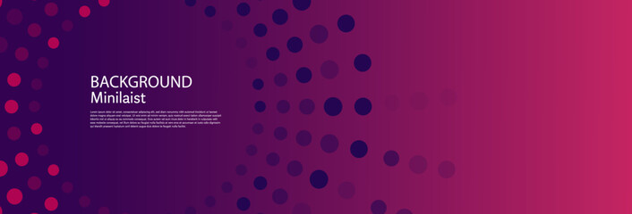 Poster - Panoramic trendy in minimalist vector design. Abstract radial geometric for background and wallpaper illustration. Modern simple cover and banner design.