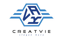 VAK Three Letter Geometrical Wings Logo Design Vector Template. Wordmark Logo | Emblem Logo | Monogram Logo | Initial Letter Logo | Typography Logo | Business Logo | Minimalist Logo |