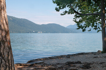 Wall Mural - Plage Brison-Saint-Innocent, lac du Bourget, Savoie