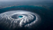 canvas print picture - Ein Hurricane vor der Küste