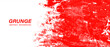 Red and white abstract grunge paint texture background.	