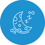 Fototapeta Kosmos - Sleeping Icon