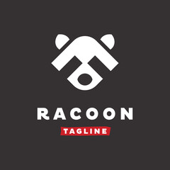 Wall Mural - Negative Space Racoon