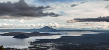 Panoramic View Of Taal Volcano And Its Lake