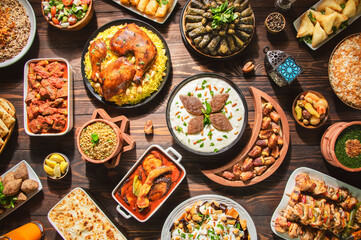 Arabic Cuisine: Middle Eastern traditional lunch. It's also Ramadan 