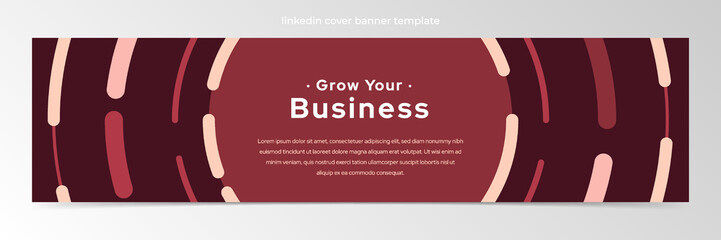 Wall Mural - Modern abstract linkedin banner template