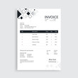 Modern Illustration Invoice Design Template